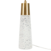 Picture of 29" White & Gold Speckled Ceramic Terrazzo Tall Table Lamp