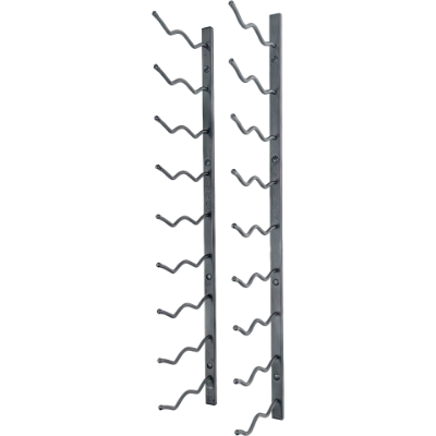 Show details for 18-Bottle Matte Black Metal Wall Mounted Wine Rack Picture of 18-Bottle Matte Black Metal Wall Mounted Wine Rack