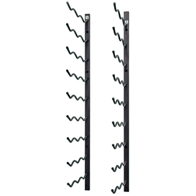 Show details for 27-Bottle Matte Black Metal Wall Mounted Wine Rack Picture of 27-Bottle Matte Black Metal Wall Mounted Wine Rack