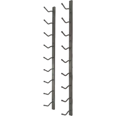 Show details for 9-Bottle Matte Black Metal Wall Mounted Wine Rack Picture of 9-Bottle Matte Black Metal Wall Mounted Wine Rack