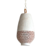 Picture of 21" Atzompa Diamante C White Washed Clay Brushed Brass 3-Light Pendant