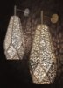 Picture of 9" Damas Matte Black Perforated Brass E26 Wall Light