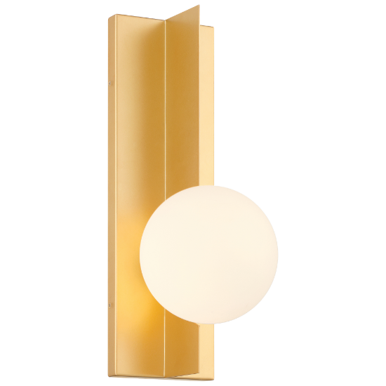 Foto para 6" Euro Gold/Opal LED Sconce