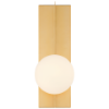 Foto para 6" Euro Gold/Opal LED Sconce