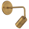 Foto para 2.50" Cafe Antique Brushed Brass Dim LED Sconce