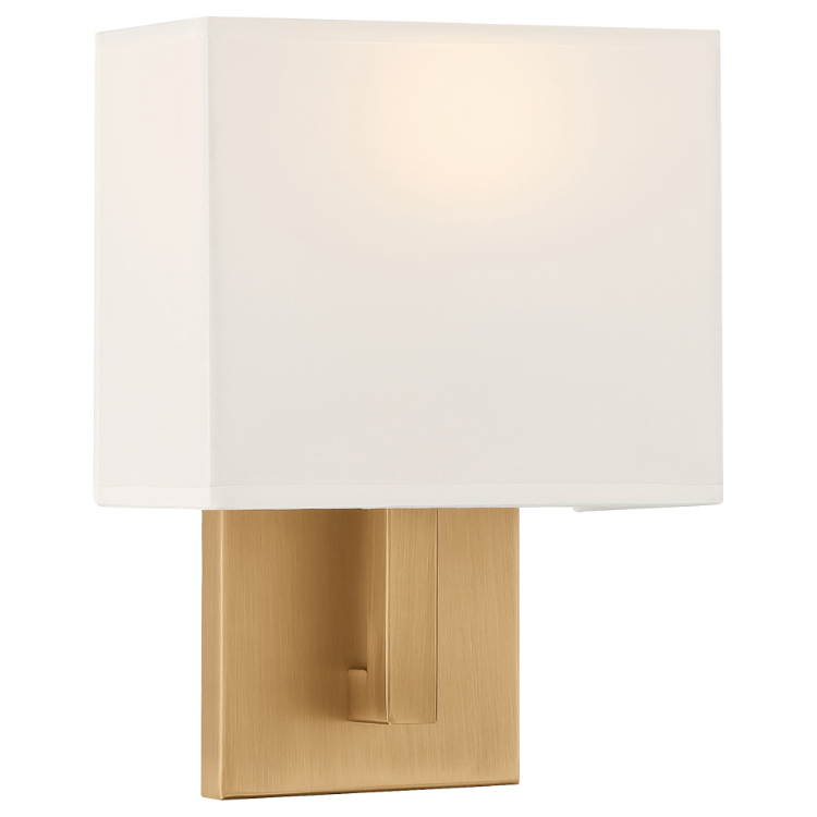 Foto para 8" Mid Town Antique Brushed Brass Sconce