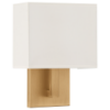 Foto para 8" Mid Town Antique Brushed Brass Sconce