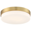 Foto para 11" Roma Antique Brushed Brass LED Flush Mount