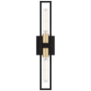 Foto para 4½" 27k Tyne Black/Antique Brushed Brass ADA LED Sconce