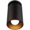 Foto para 5" Pint Matte Black Outdoor Dim LED Semi Flush