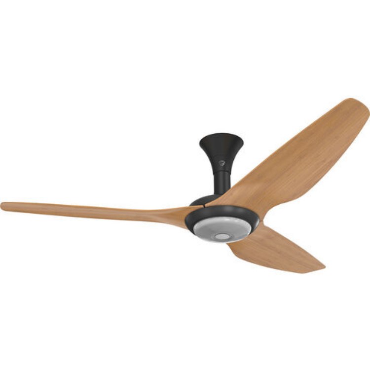 Foto para 60" Haiku Black Caramel Bamboo Blades Ceiling Fan