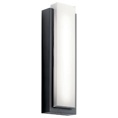Mostrar detalles para 25" Dhalia Black Clear White 2-Light 3000k LED Outdoor Wall Light Imagen de 25" Dhalia Black Clear White 2-Light 3000k LED Outdoor Wall Light